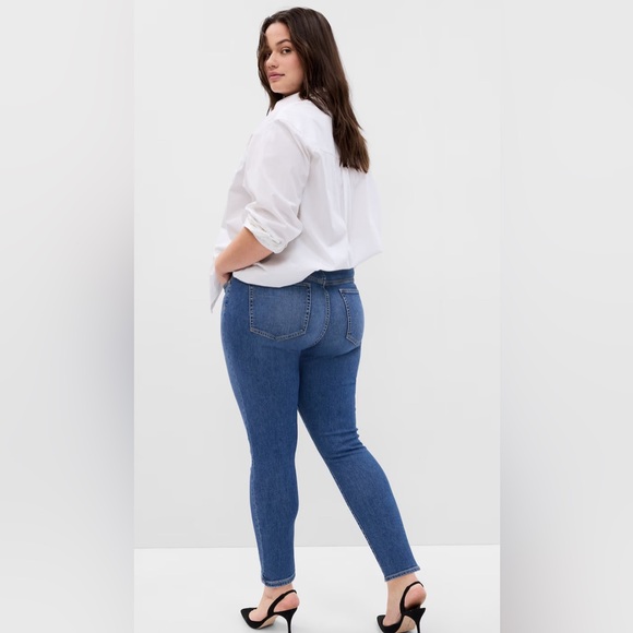 Gap High Rise True Skinny Jeans, 32 Tall, Medium Indigo - Picture 9 of 9